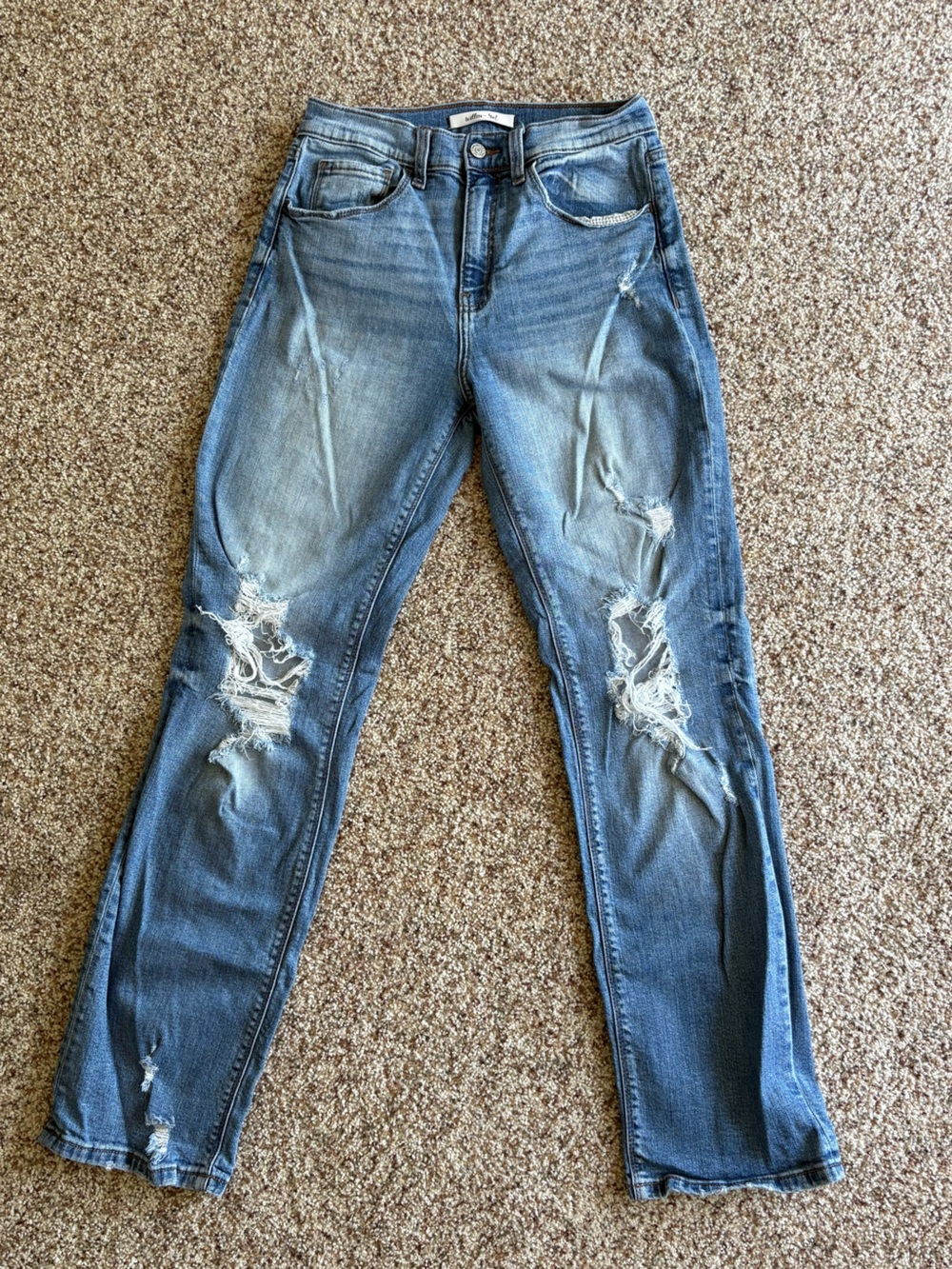 Women’s Distressed Blue Ripped Jeans